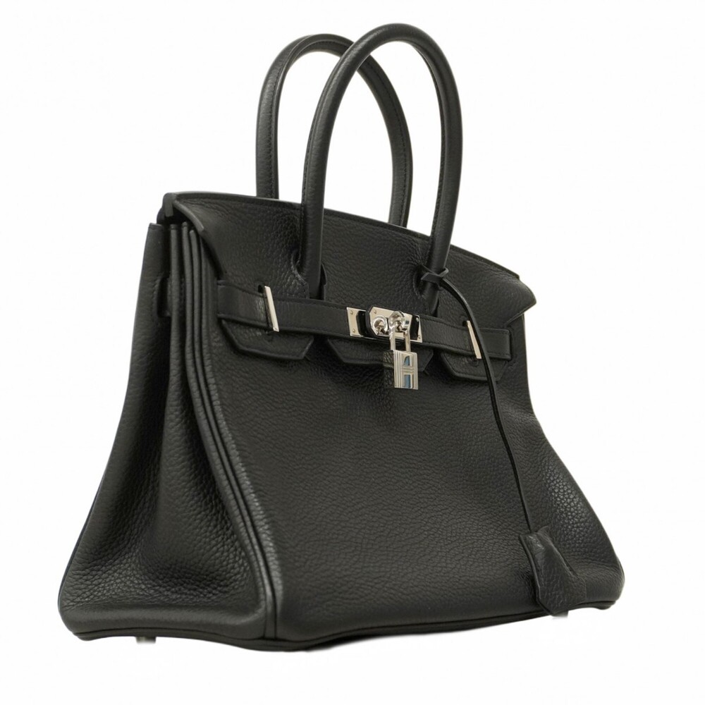 Hermes Hermès Birkin 30 Handbag in Taurillon Clemence Leather, Black, with T ... - Picture 2 of 14